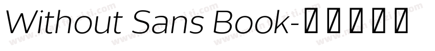 Without Sans Book字体转换